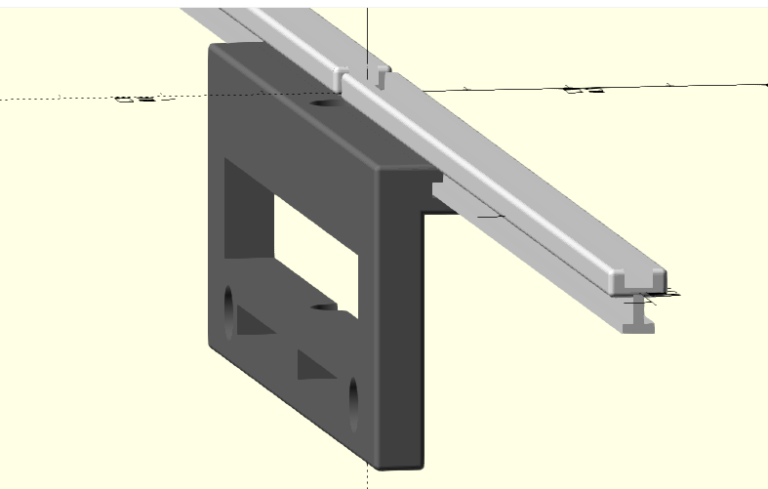 3D Printable Parametric Dipole Antenna t-slot Element Holder