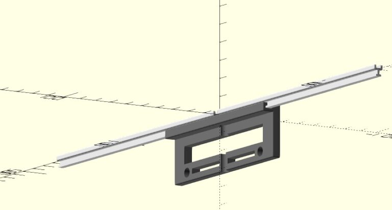 3D Printable Parametric Dipole Antenna t-slot Element Holder Overview